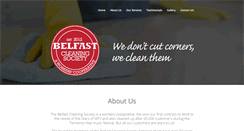 Desktop Screenshot of belfastcleaningsociety.com